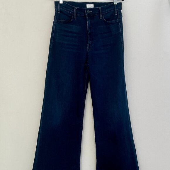 Mother The Hustler Roller Sneak Jeans – “Karaoke in Kyoto” Dark Wash – Size 30 - Picture 2 of 8